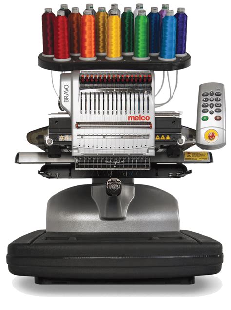 melco bravo embroidery machine.